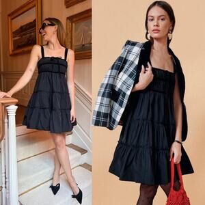 NWT NEW Hunter Bell Fleur Dress in Onyx Size XS